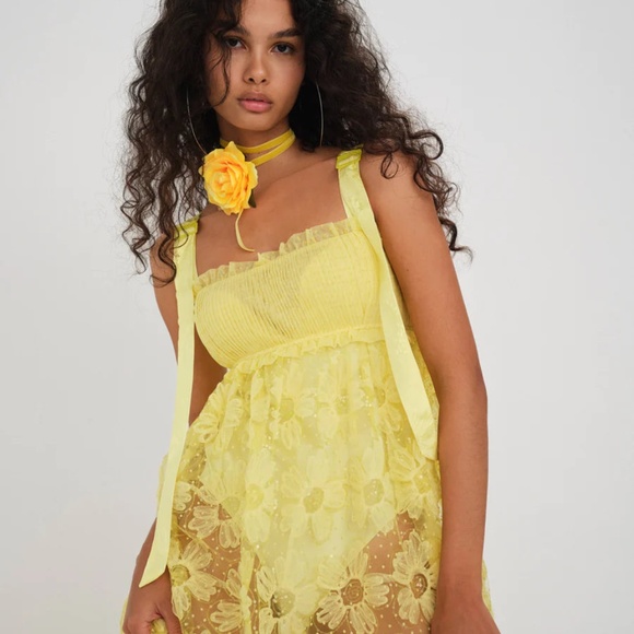 For Love and Lemons Emma Maxi Dress Size Small NWT - Picture 8 of 9